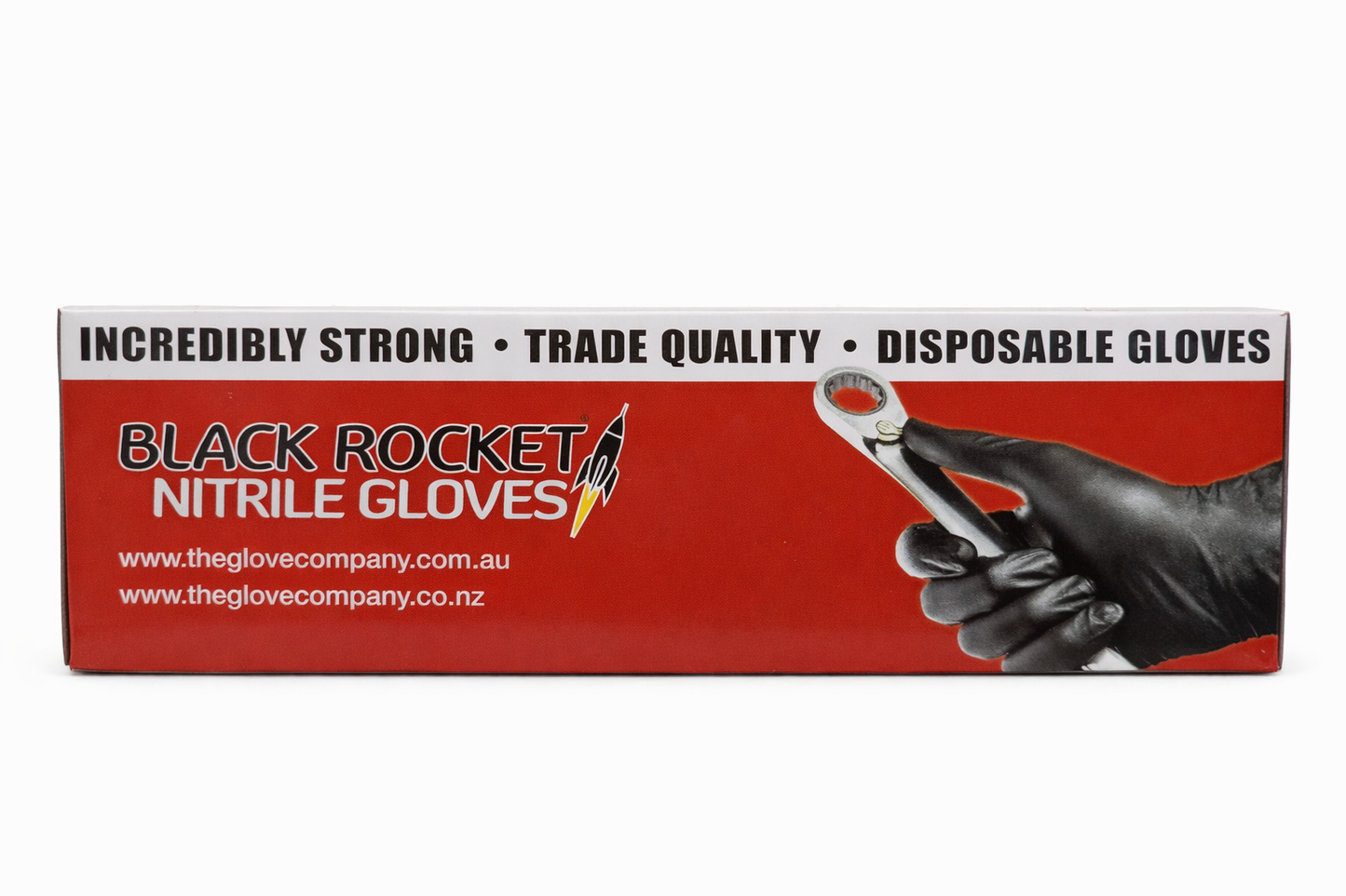BLACK ROCKET NITRILE GLOVES HEAVY DUTY / PACK 100