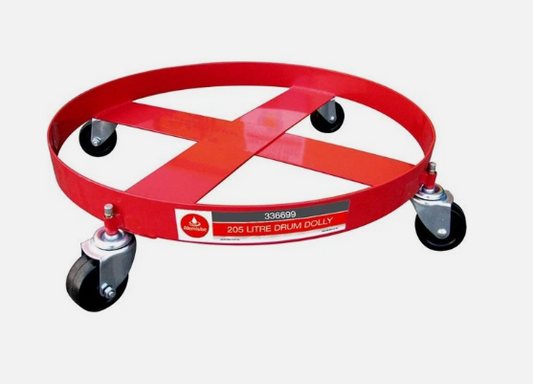 ALEMLUBE 205L 4 WHEEL DRUM DOLLY